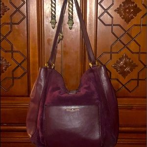Michael Kors Quincy Lg Burgundy Tote *Authentic*